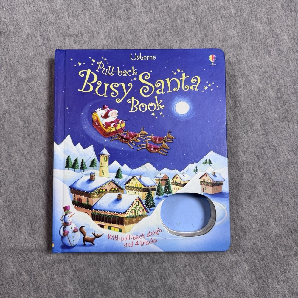 Pull-Back Busy Santa Book - Board book, by Watt Fiona - READ DESCRIPTION!